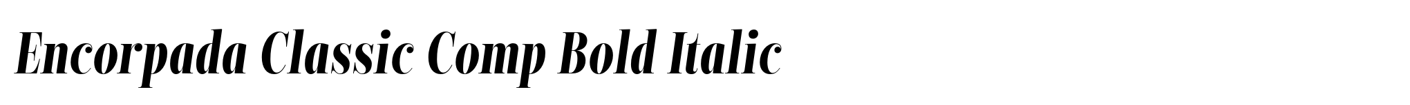 Encorpada Classic Comp Bold Italic image